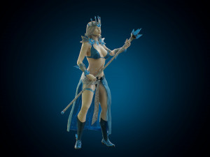 the snow queen 3D Model