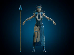 the snow queen 3D Model