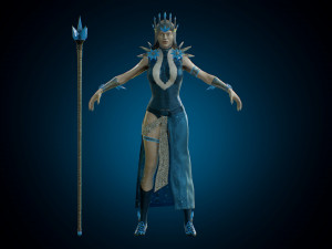 the snow queen 3D Model