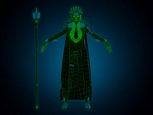 the snow queen 3D Model