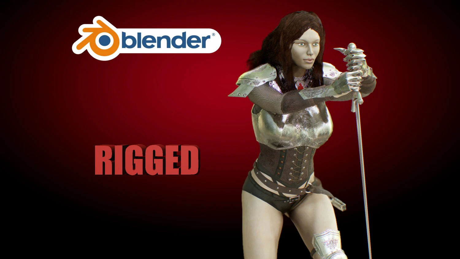 huntress 3D Model .c4d .max .obj .3ds .fbx .stl .blend