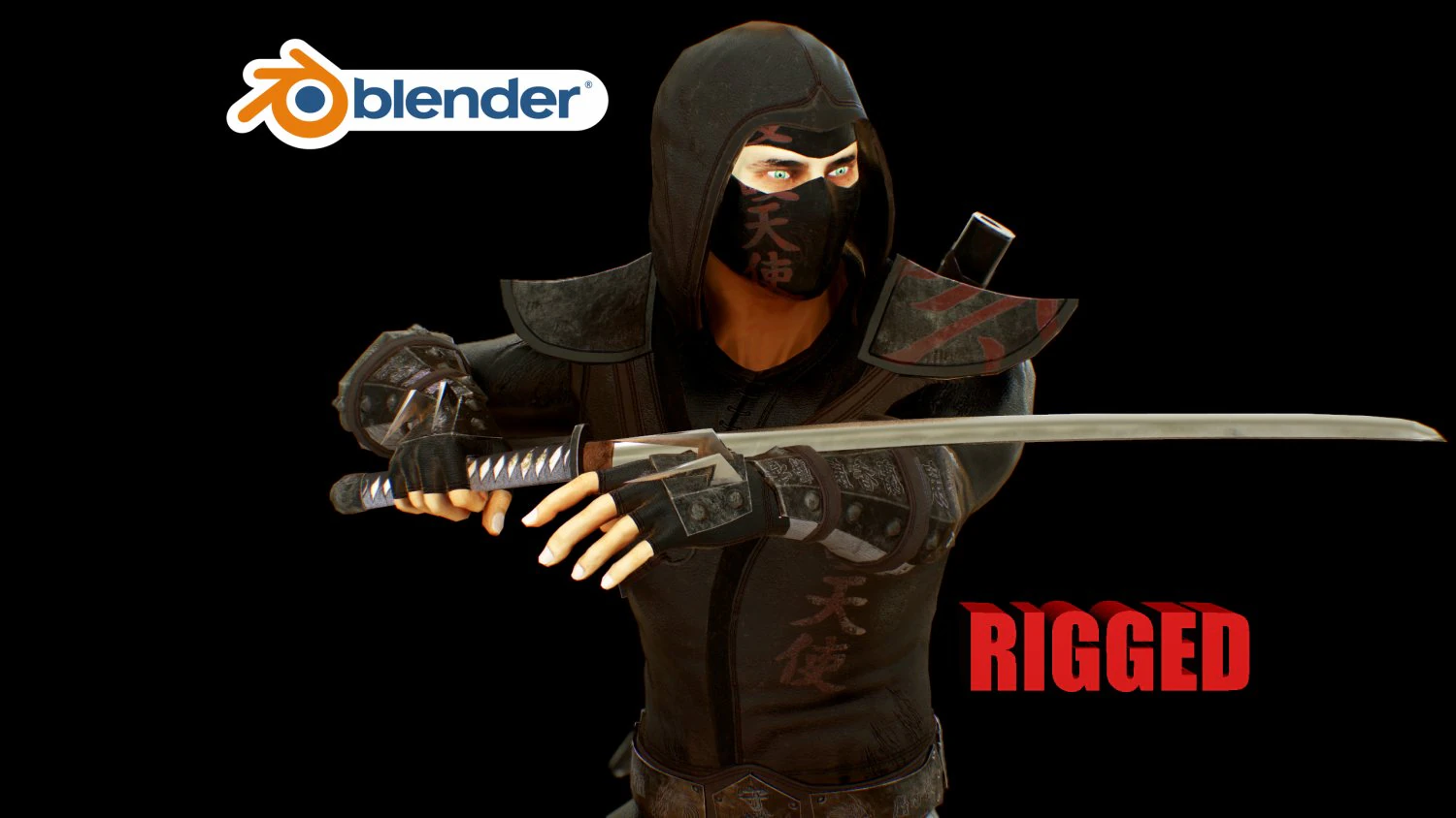 ninja 3D Model .c4d .max .obj .3ds .fbx .stl .blend