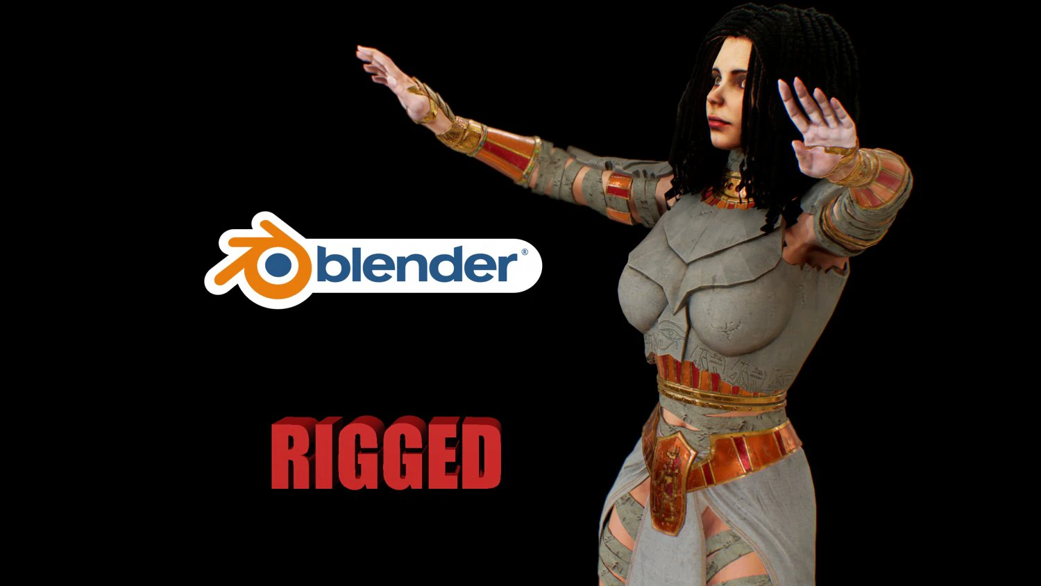 cleopatra 3D Model .c4d .max .obj .3ds .fbx .stl .blend