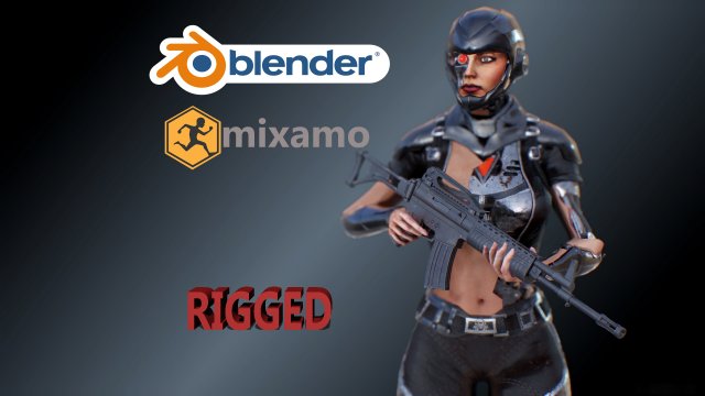 cyberpunk 3D Модель .c4d .max .obj .3ds .fbx .stl .blend 