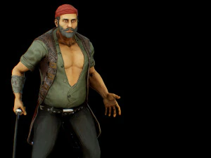 pirate boatswain 3D Model