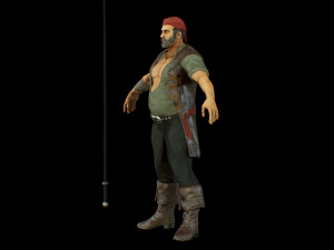 pirate boatswain 3D 模型