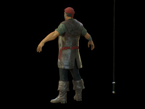 pirate boatswain 3D 模型