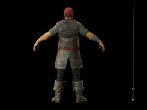 pirate boatswain 3D 模型