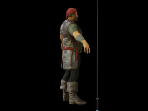pirate boatswain 3D 模型
