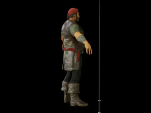 pirate boatswain 3D Model