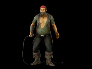 pirate boatswain 3D Model