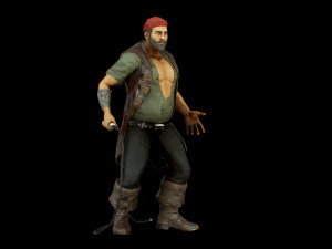 pirate boatswain 3D 模型