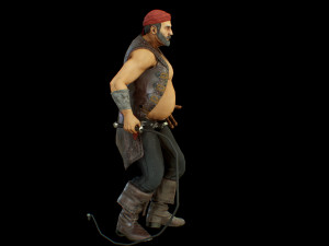 pirate boatswain 3D 模型