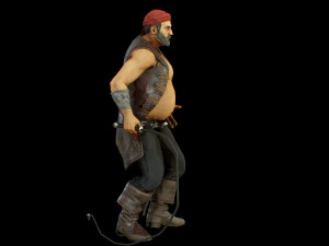 pirate boatswain 3D Model