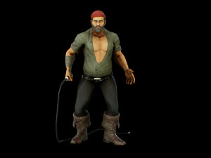 pirate boatswain 3D Model