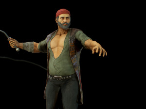 pirate boatswain 3D 模型