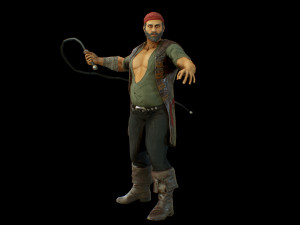 pirate boatswain 3D 模型