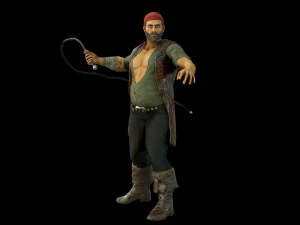 pirate boatswain 3D Model