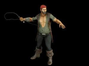 pirate boatswain 3D Model