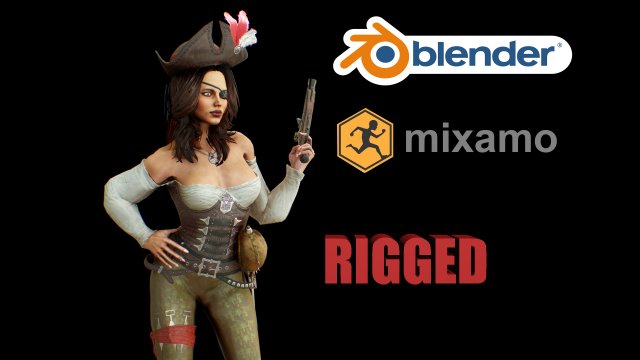 pirat 3D Модель .c4d .max .obj .3ds .fbx .stl .blend 