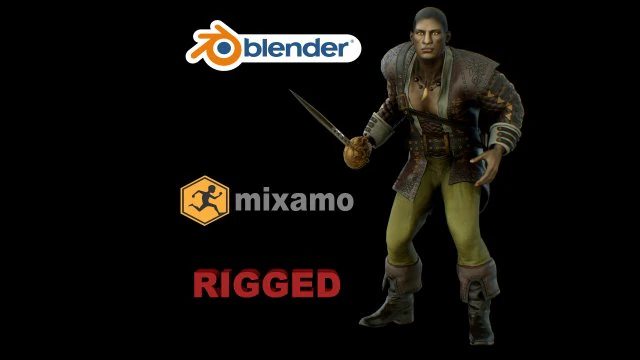 समुद्री डाकू 2 3D मॉडल .c4d .max .obj .3ds .fbx .stl .blend 