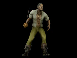 समुद्री डाकू 2 3D मॉडल