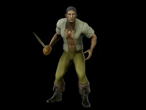 समुद्री डाकू 2 3D मॉडल