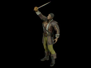 समुद्री डाकू 2 3D मॉडल