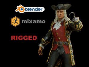 pirate captain 3D Model