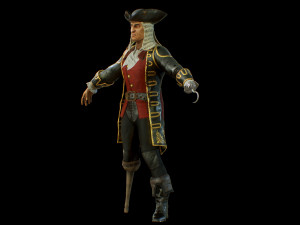 pirate captain 3D 모델