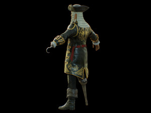pirate captain 3D 모델