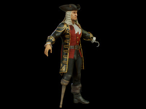 pirate captain 3D 모델
