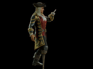pirate captain 3D 모델