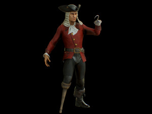 pirate captain 3D 모델