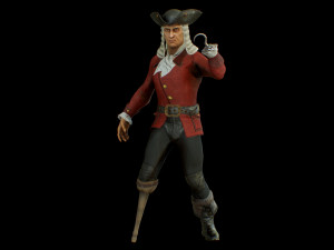pirate captain 3D 모델