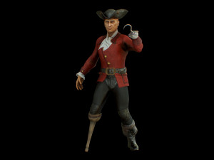 pirate captain 3D 모델