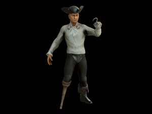 pirate captain 3D 모델