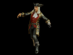 pirate captain 3D 모델