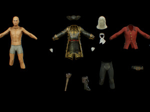 pirate captain 3D 모델