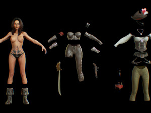 pack of pirates 3D 모델
