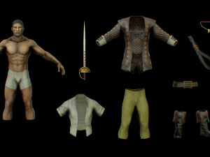 pack of pirates 3D 모델