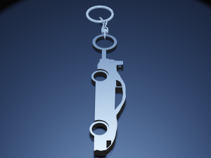 2000 Mustang Keyring-Keychain 3D print model Model do druku 3D