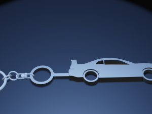 2000 Mustang Keyring-Keychain 3D print model Model do druku 3D