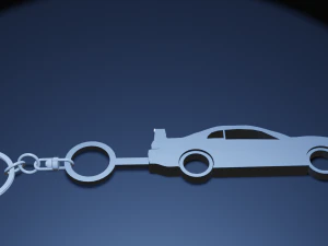 2000 Mustang Keyring-Keychain 3D print model 3D Print Model