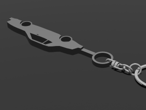 1974 Mustang Keyring-Keychain 3D print model 3Dプリントモデル