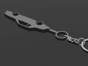 1974 Mustang Keyring-Keychain 3D print model 3D Print Model