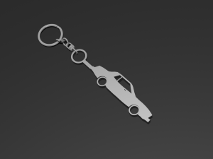 1974 Mustang Keyring-Keychain 3D print model 3Dプリントモデル