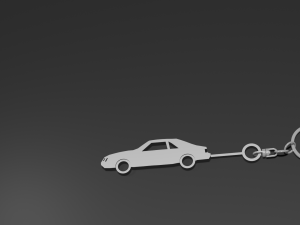 1986 Mustang Keyring-Keychain 3D print model 3D प्रिंट मॉडल