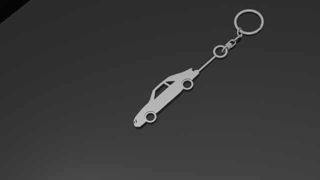 1986 Mustang Keyring-Keychain 3D print model 3D प्रिंट मॉडल .c4d .max .obj .3ds .fbx .stl .blend 