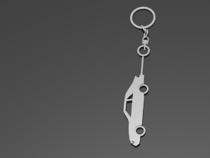 1986 Mustang Keyring-Keychain 3D print model 3D प्रिंट मॉडल